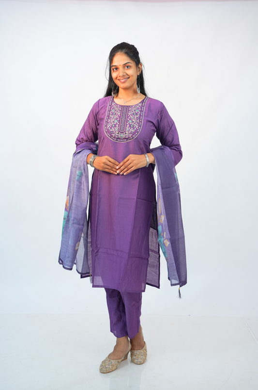 Royal Purple Elegance Kurta